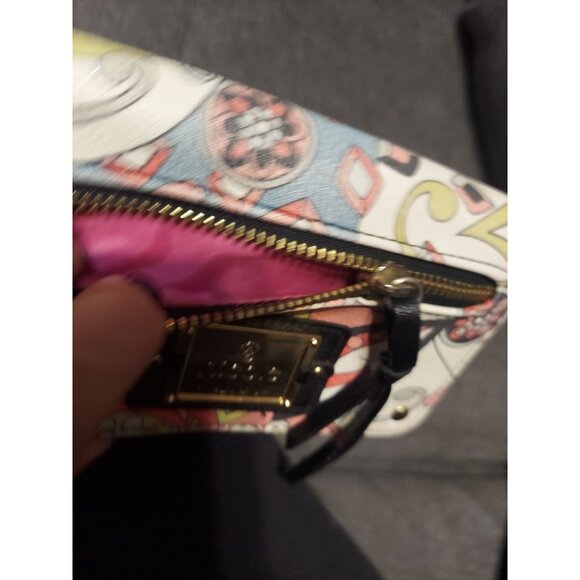 Nicole By Nicole Miller Paisley Wallet Zipper Pockets Credit Cards Accessory - Picture 4 of 9